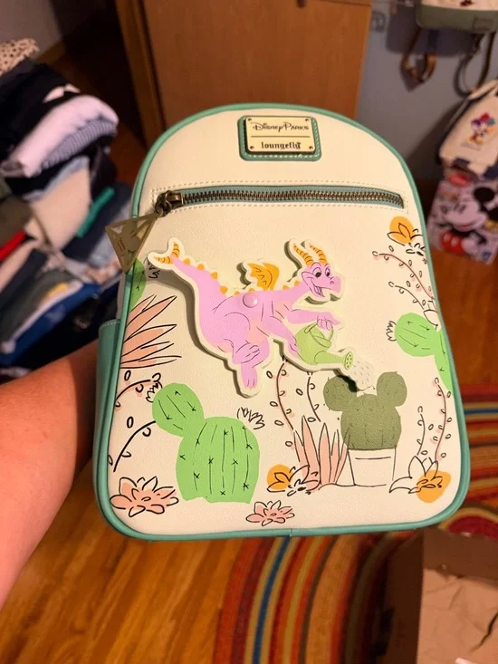 Loungefly 2023 Flower and Garden Figment Mini Backpack - Picture 1 of 2